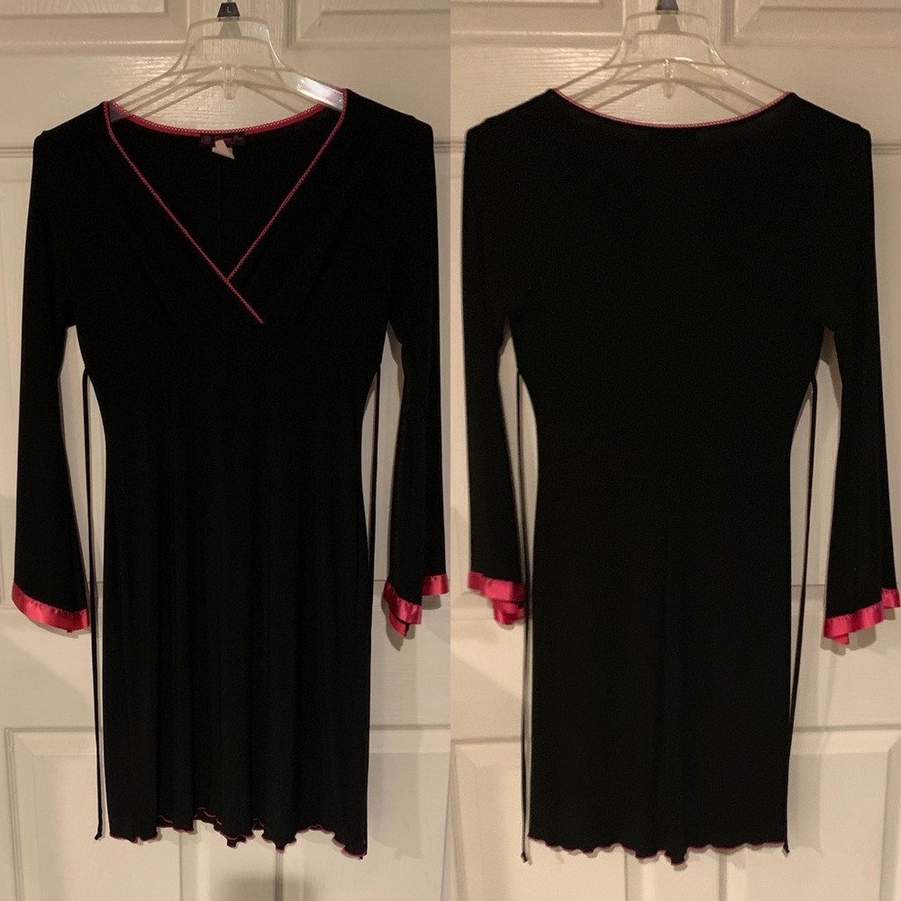Black & pink dress